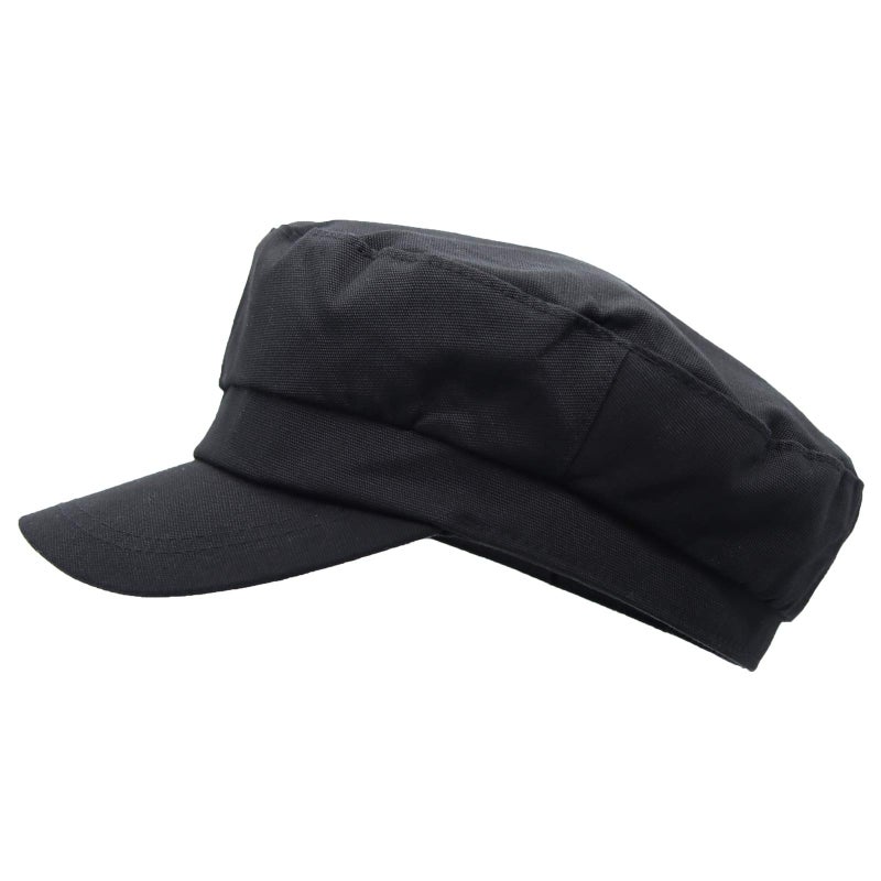 WITHMOONS Seaman Hat Original Adjustable Breton Style Fiddler Hat MAAD0967 (Black) - Image 2
